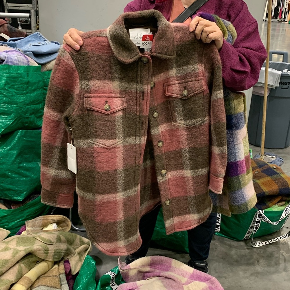 Plaid Wool-Blend Jacket